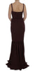 Dolce & Gabbana Elegant Bordeaux Sheath Dress