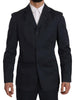 Romeo Gigli Elegant Blue Two-Piece Suit