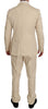 Romeo Gigli Beige Two-Piece Suit with Classic Elegance