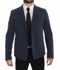 Dolce & Gabbana Elegant Blue Cotton Stretch Blazer Jacket